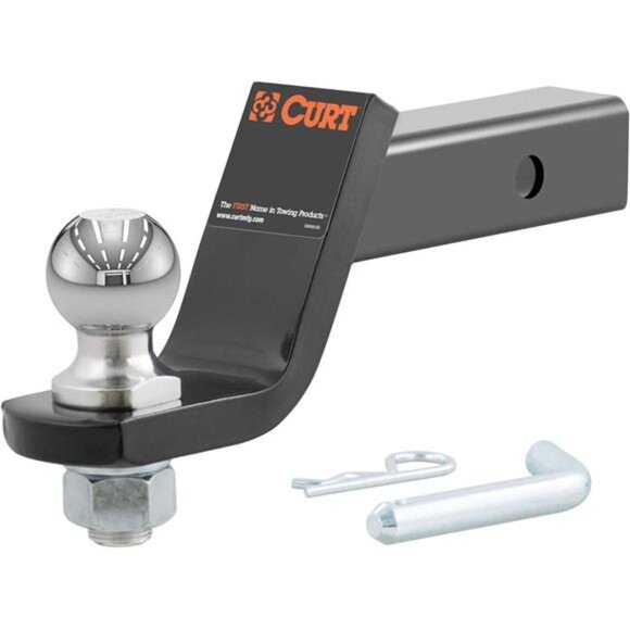 Trailer Hitch Mount with 2-Inch Ball & Pin,Fits 2-In Receiver,7,500 lbs,4-Inch - Picture 1 of 8
